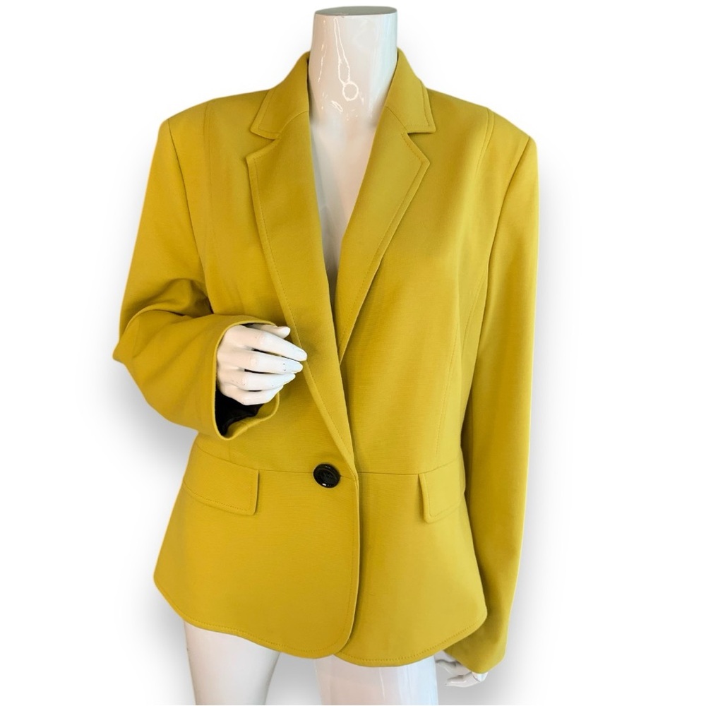 EVAN PICONE BLACK LABLE MARIGOLD CLASSIC FIT SINGLE BREASTED BLAZER WOMEN  SZ 16